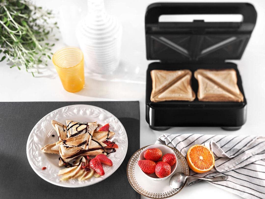 DELONGHI DLSK154 Sandwichplatten-Einsatz Schwarz