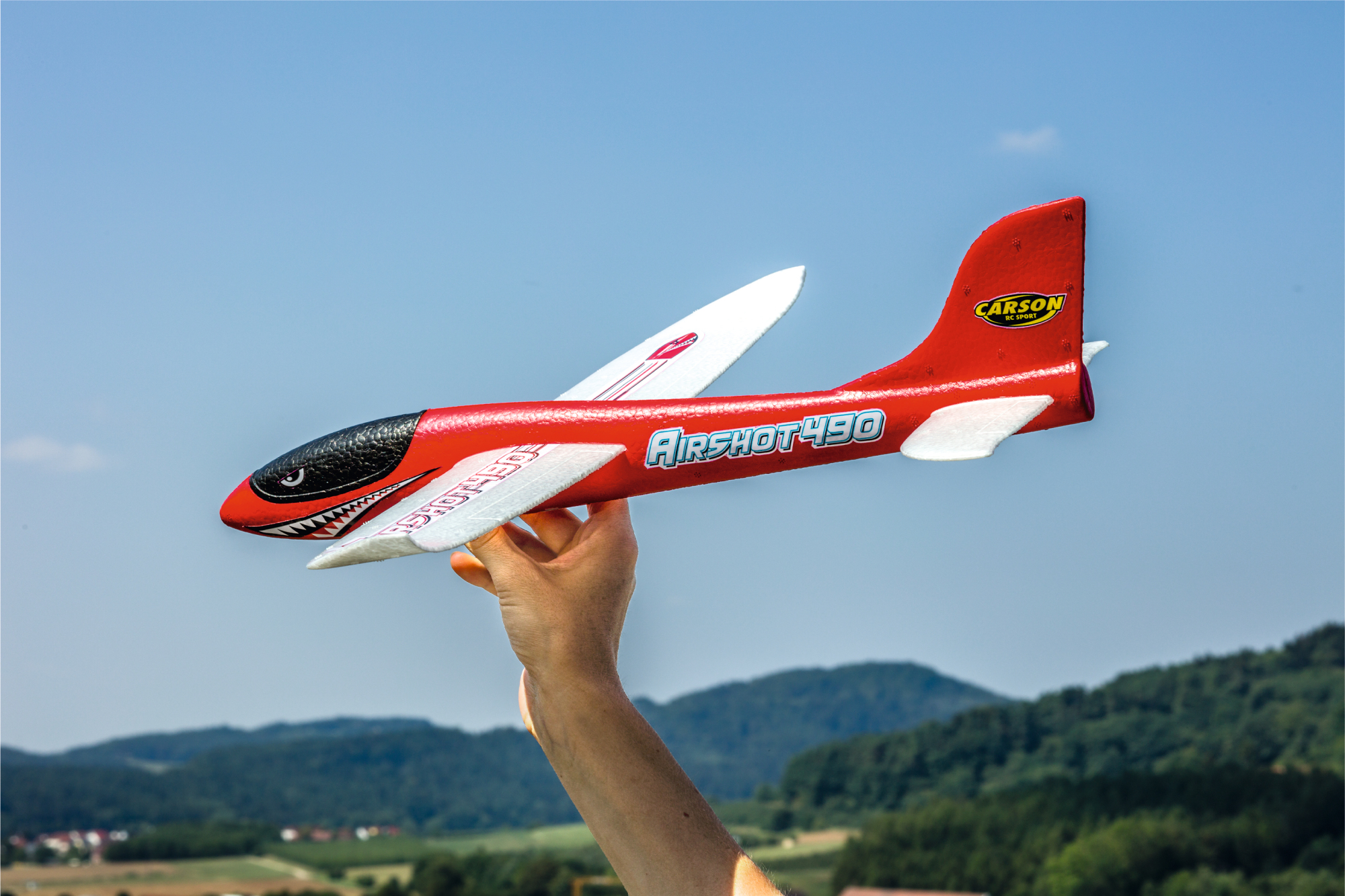 CARSON Wurfgleiter Airshot 490 Wurfgleiter, Rot