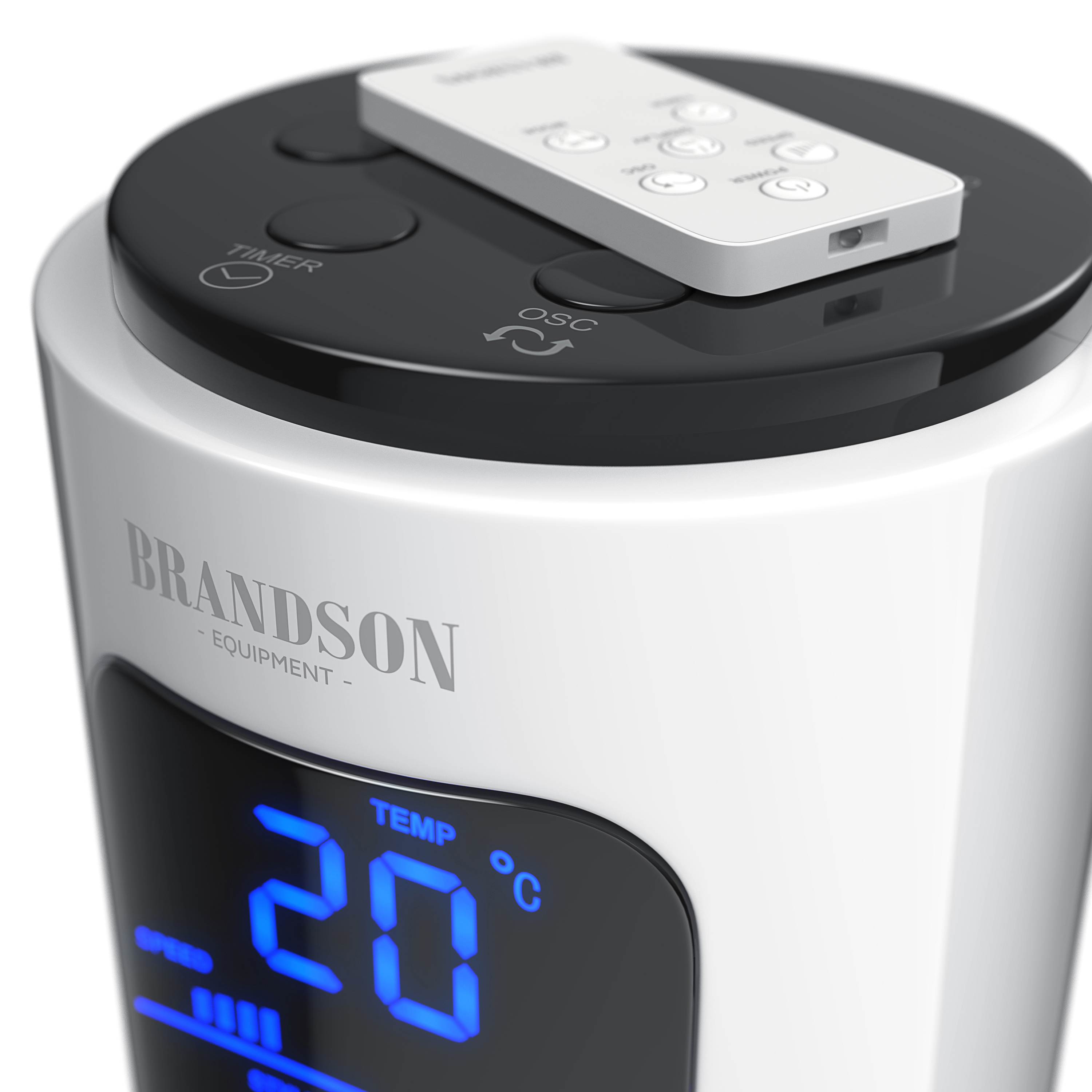 BRANDSON 303087 Turmventilator Weiß (45 Watt)
