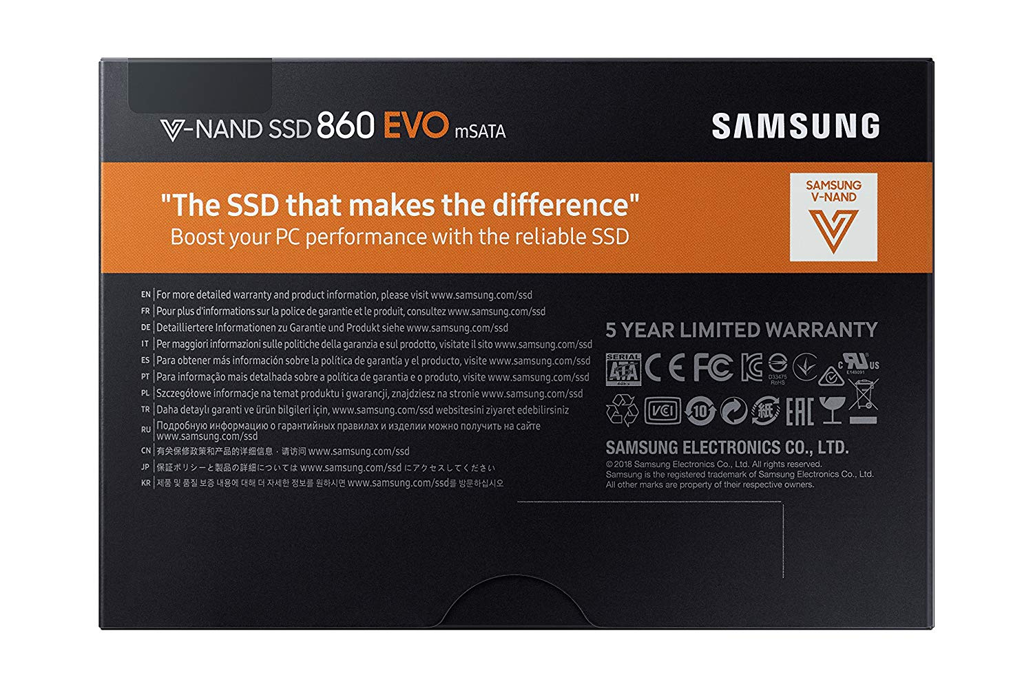 Disco Duro SSD 1 TB - Samsung 860 EVO, 1000 GB, mSATA Mini-SATA, Negro