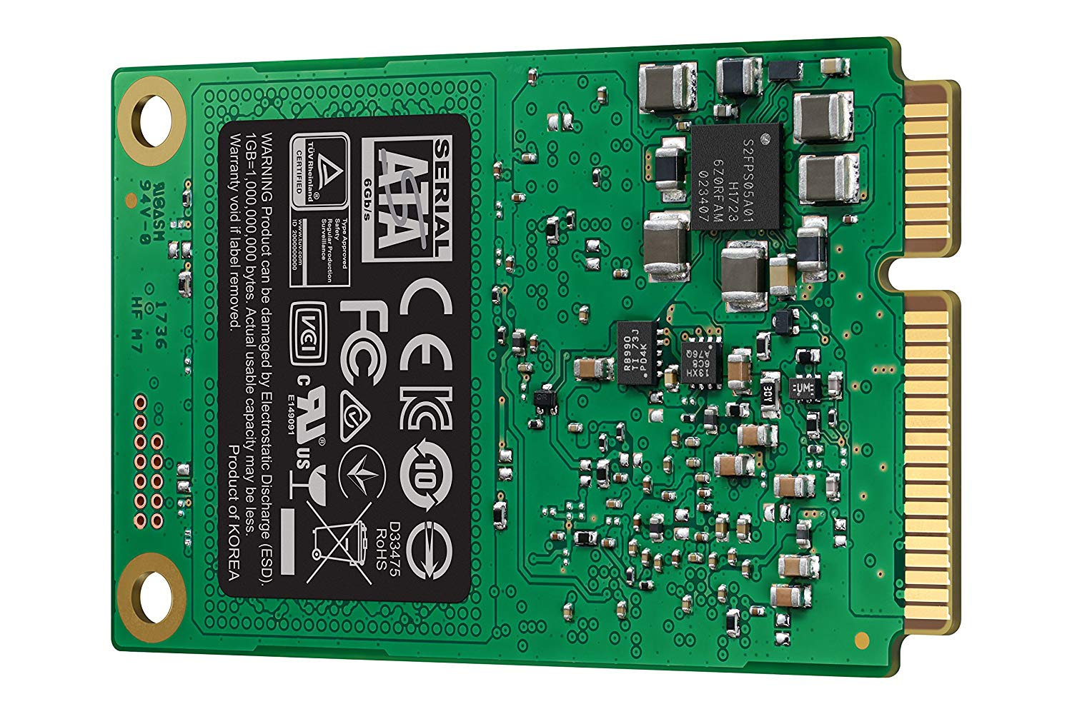 Disco Duro SSD 1 TB - Samsung 860 EVO, 1000 GB, mSATA Mini-SATA, Negro