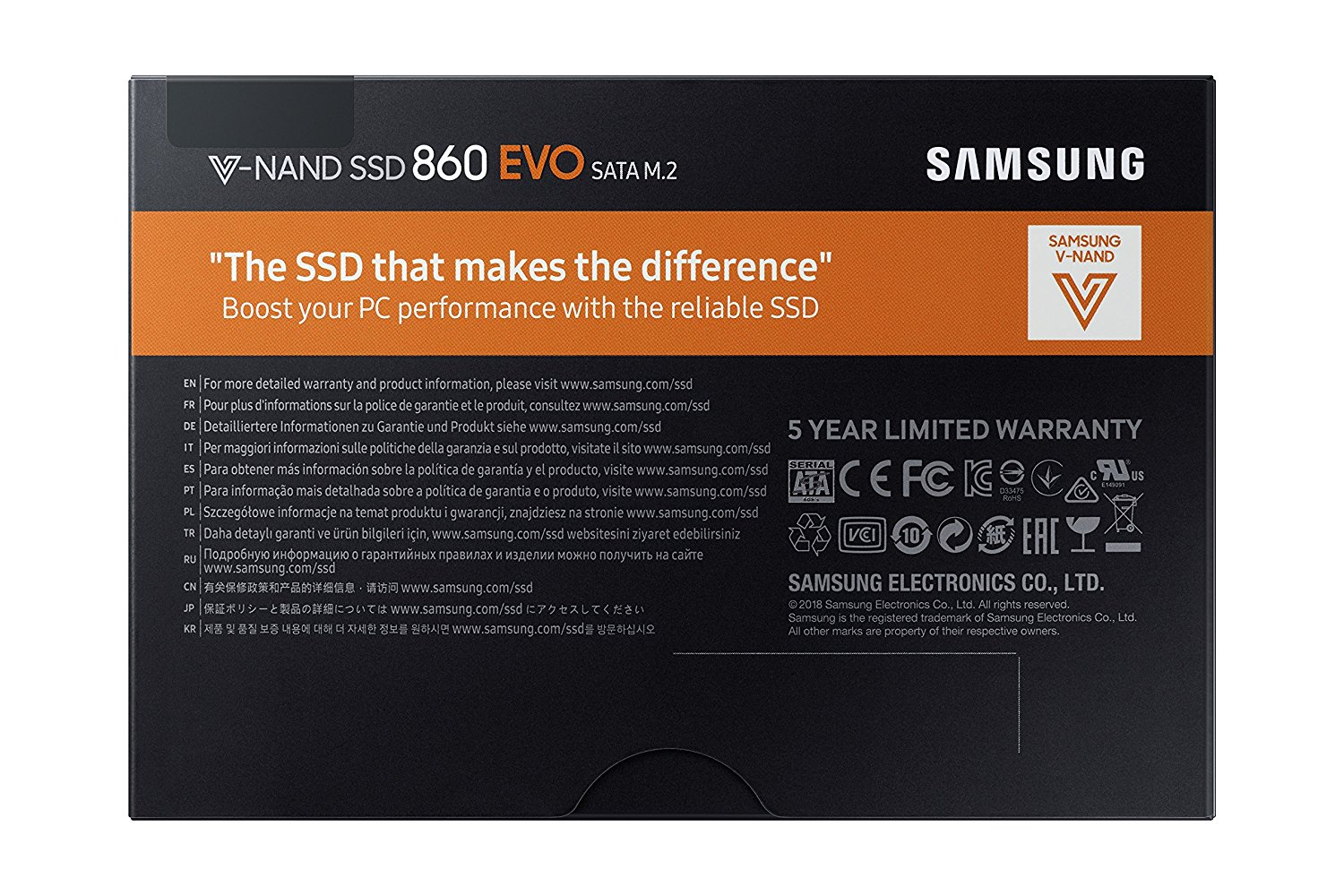 Disco Duro SSD -  Samsung 860 EVO M.2 1TB 1000GB M.2 Serial ATA III