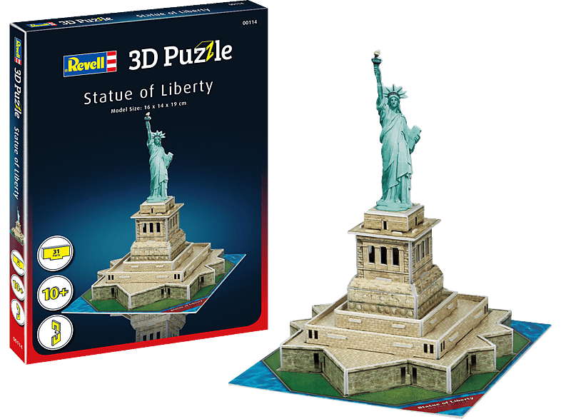 REVELL Freiheitsstatue 3D Puzzle, Mehrfarbig | 3D Puzzles