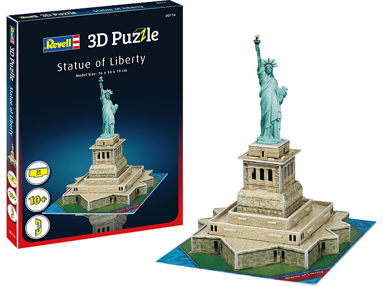 REVELL Freiheitsstatue 3D Puzzle, Mehrfarbig Schaumstoff