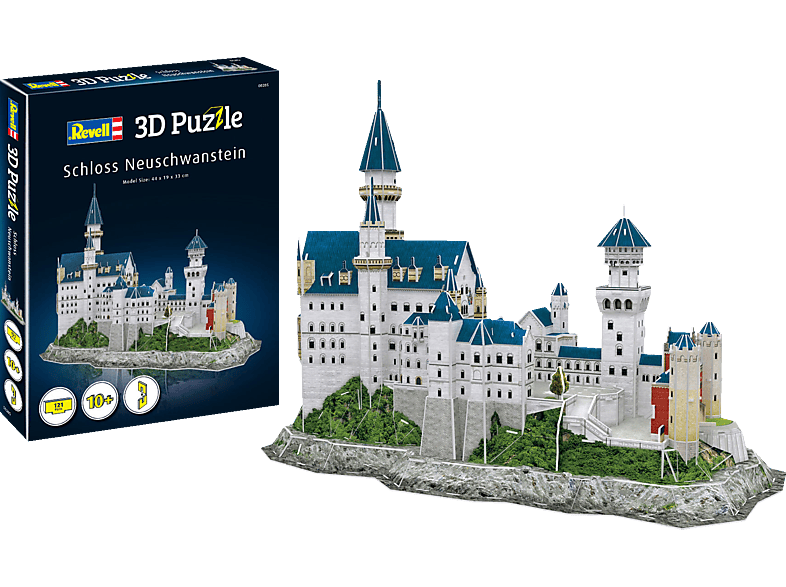 REVELL Schloss Neuschwanstein 3D Puzzle, Mehrfarbig