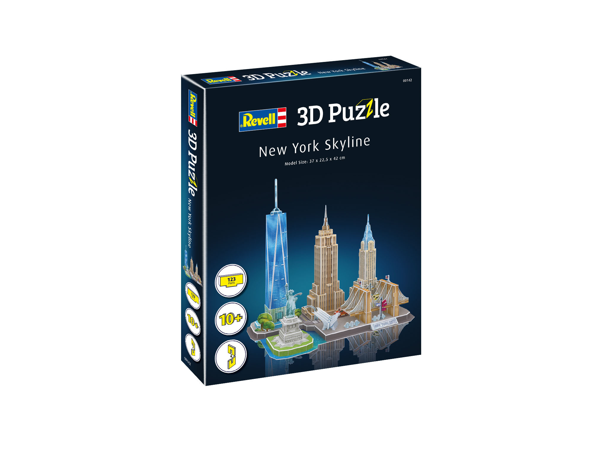 Verpacktes 3D-Puzzle eines New Yorker Stadtbilds.