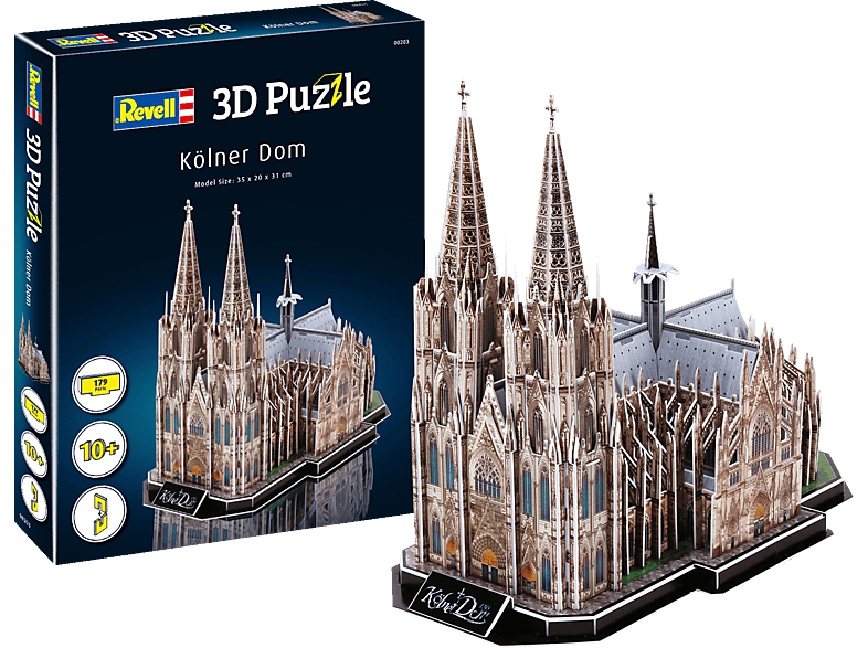 REVELL Kölner Dom 3D Puzzle, Mehrfarbig Schaumstoff