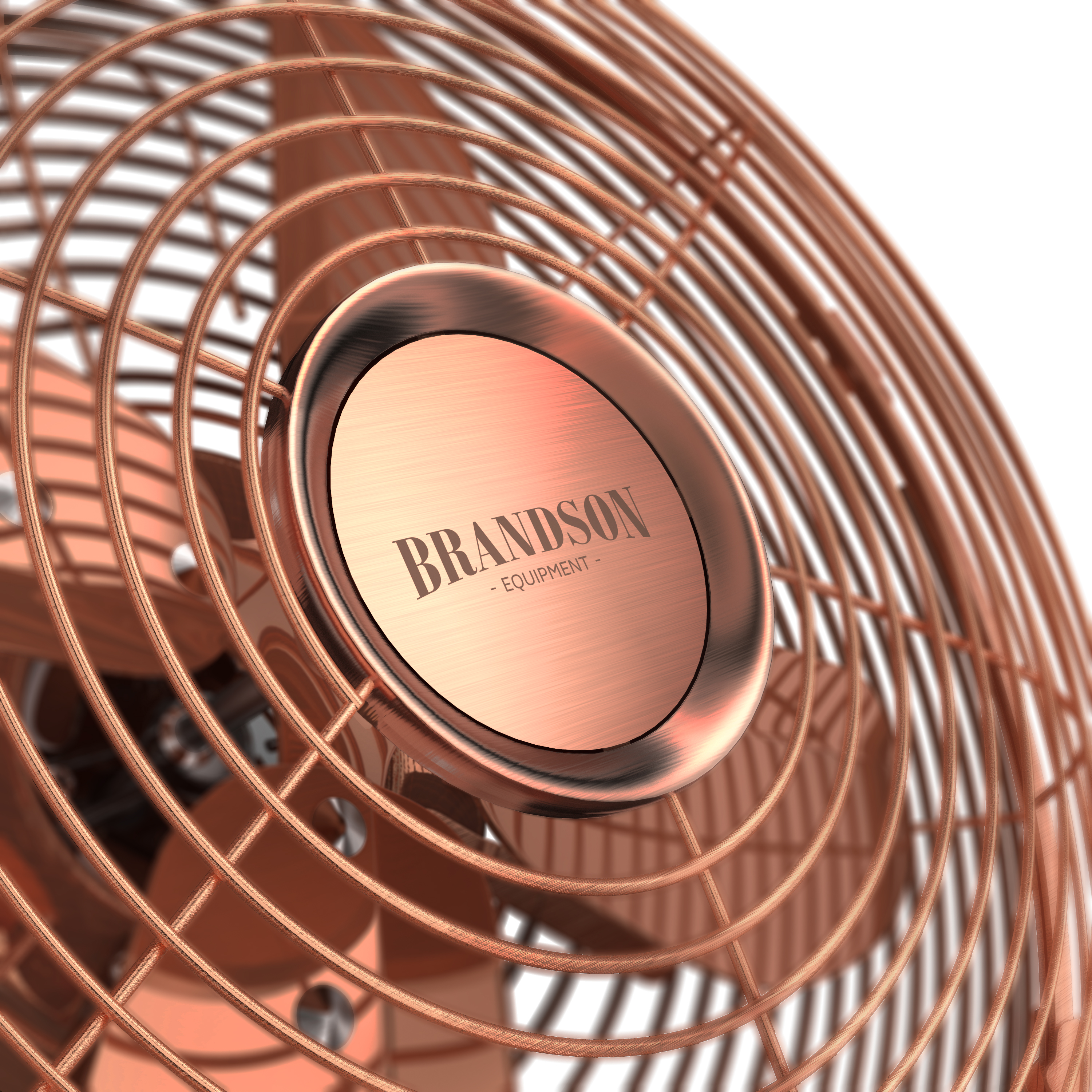 BRANDSON 303057 Tischventilator Kupfer (30 Watt)