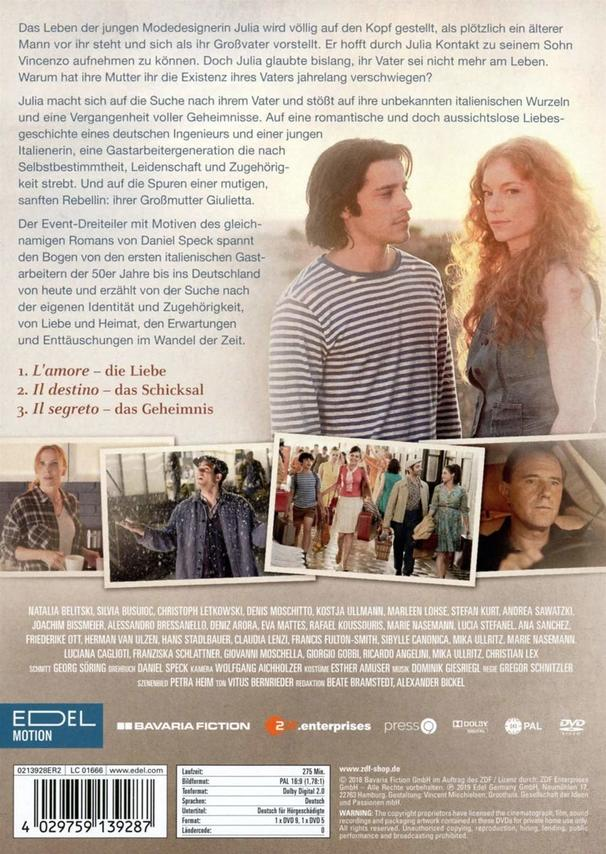DVD-Cover mit Filmszenenfotos und Text auf Deutsch.