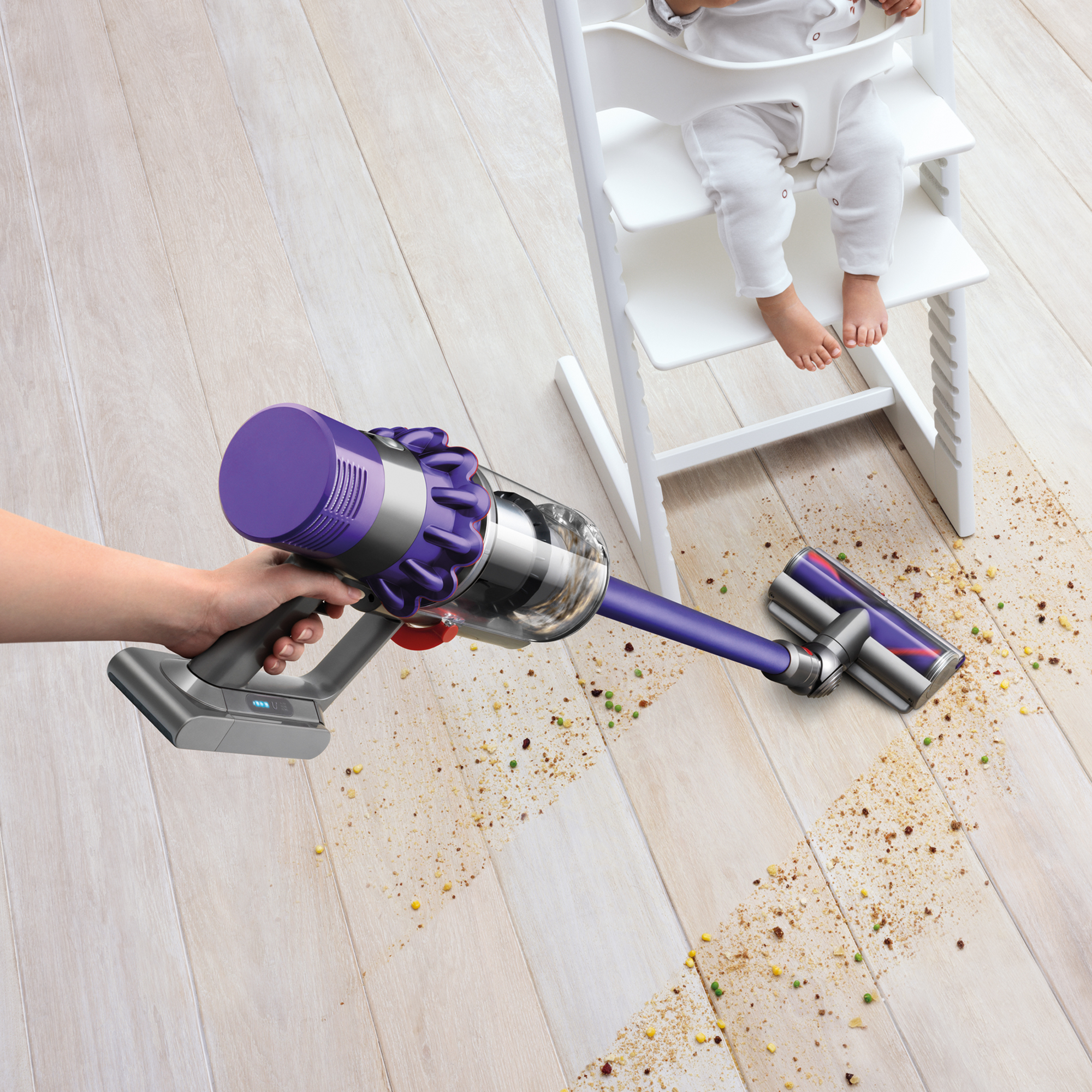 DYSON V10 Animal - Steelstofzuiger incl. kruimelzuiger - Accuduur 60 min - Max zuigvermogen 151 W - Paars