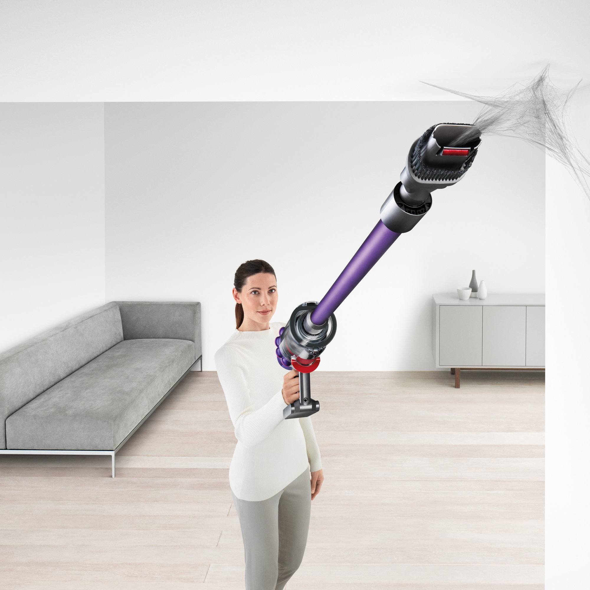 DYSON V10 Animal - Steelstofzuiger incl. kruimelzuiger - Accuduur 60 min - Max zuigvermogen 151 W - Paars
