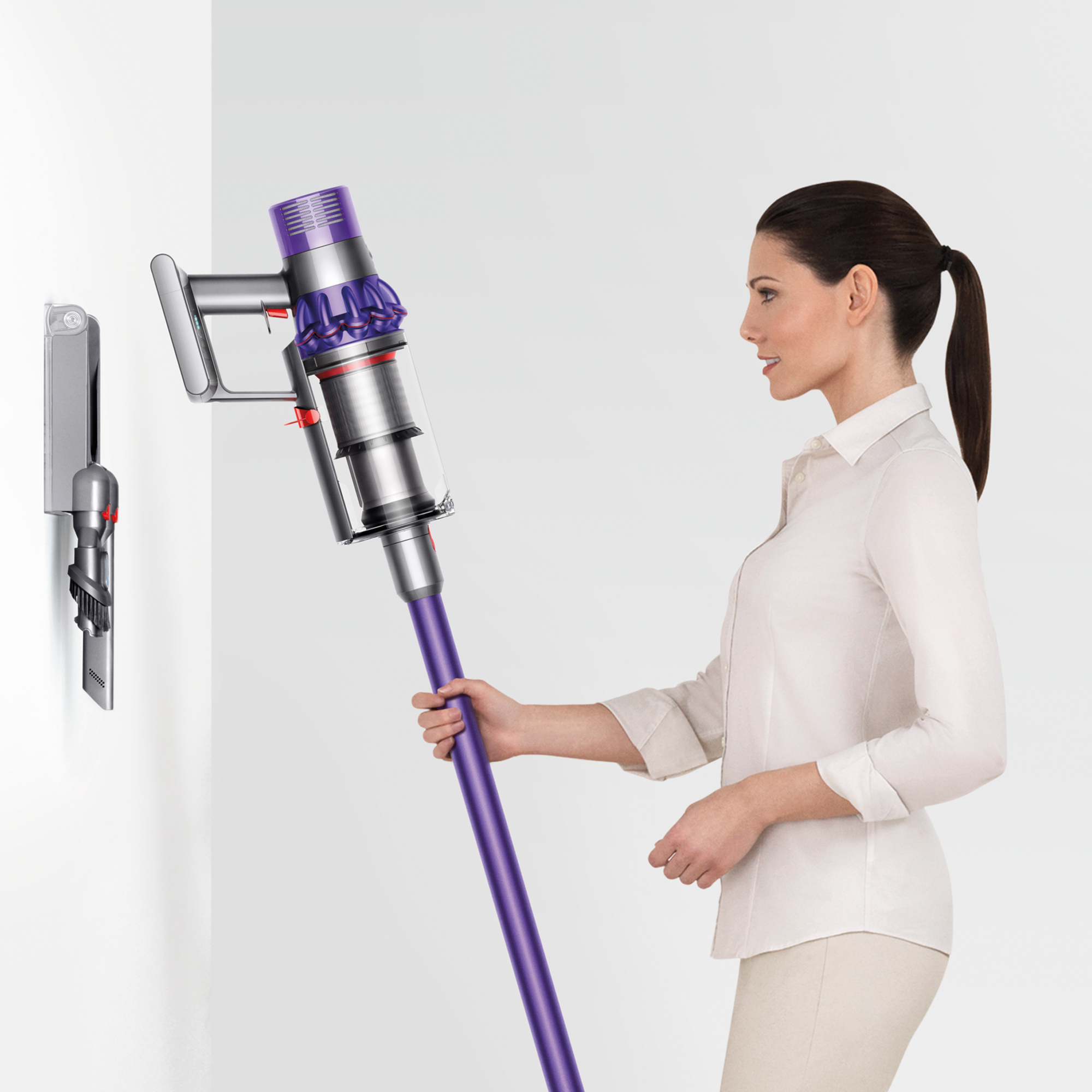 DYSON V10 Animal - Steelstofzuiger incl. kruimelzuiger - Accuduur 60 min - Max zuigvermogen 151 W - Paars