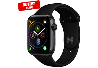 APPLE Watch S4 GPS 44mm Alüminyum Kasa Spor Kordon Siyah Outlet 1186177