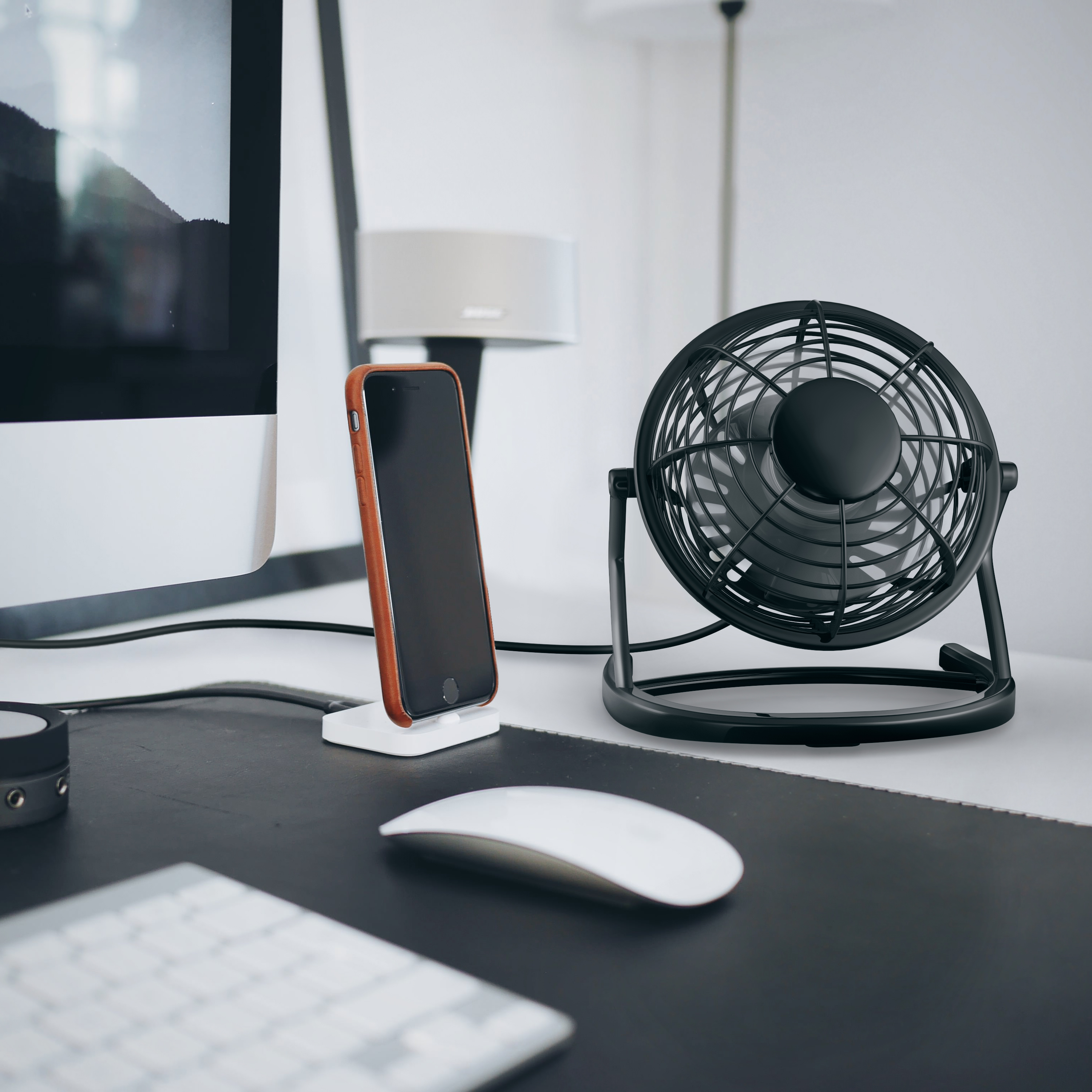 CSL 300216 USB Tischventilator Schwarz 
