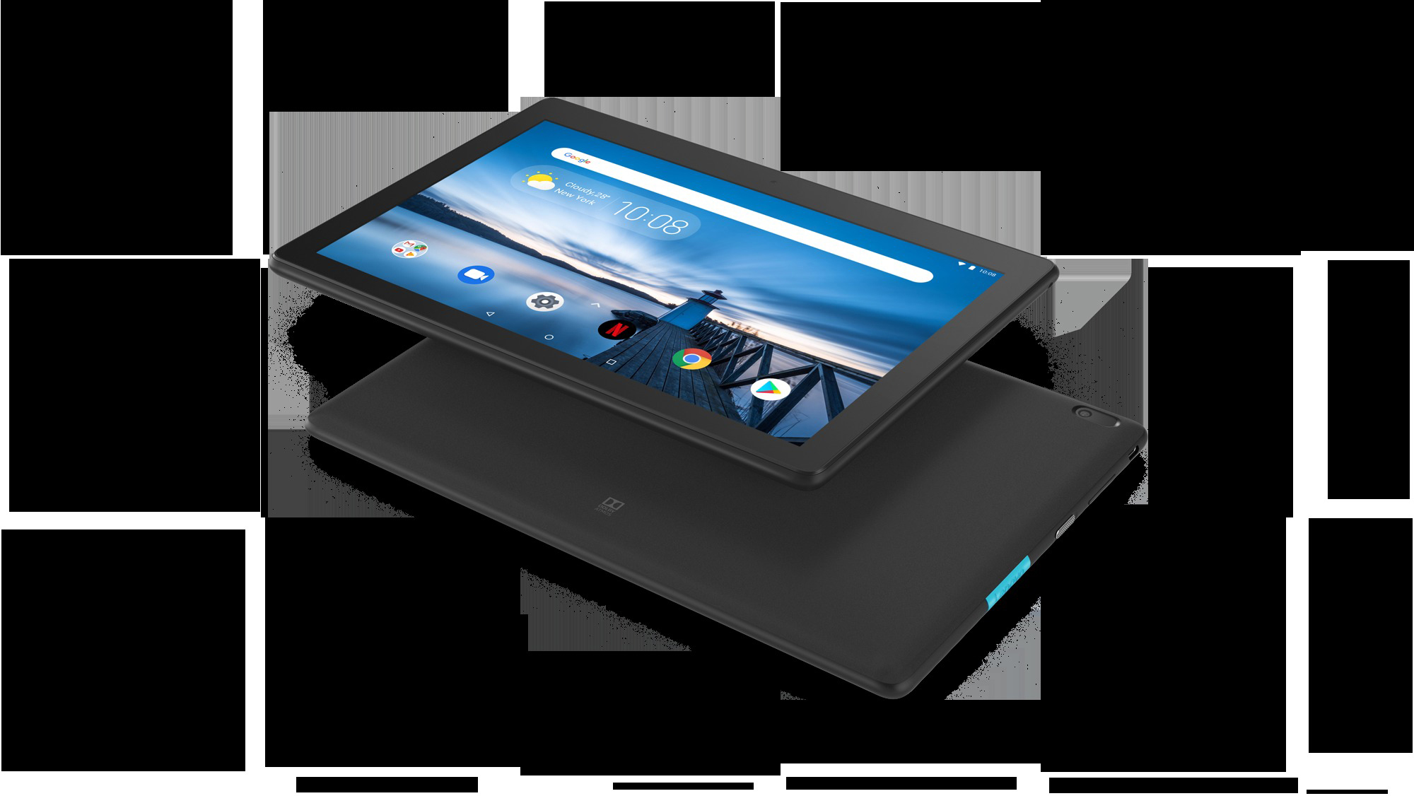LENOVO TAB E10 WIFI, Tablet, 16 GB, 10,1 Zoll, Slate Black
