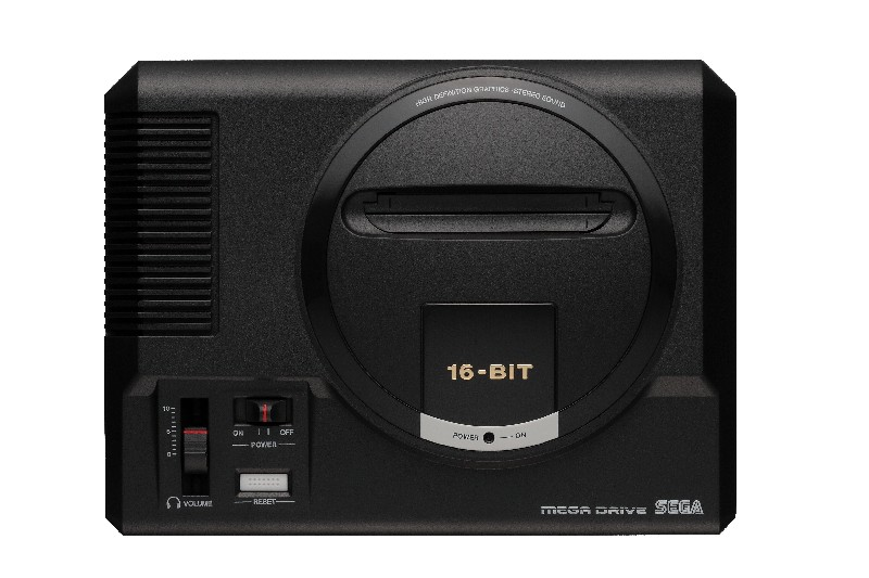 Consola - SEGA Mega Drive Mini, 42 juegos, 2 mandos, Negro