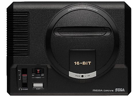 Consola  SEGA Mega Drive Mini, 42 juegos, 2 mandos, Negro