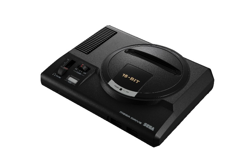 Consola - SEGA Mega Drive Mini, 42 juegos, 2 mandos, Negro