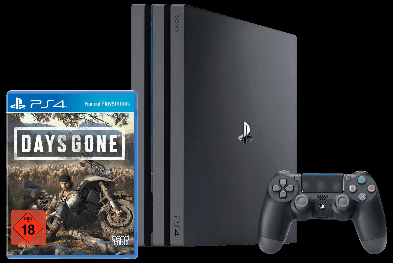SONY Playstation 4 Pro 1TB Jet Black Standalone + Days Gone (Nur Online)
