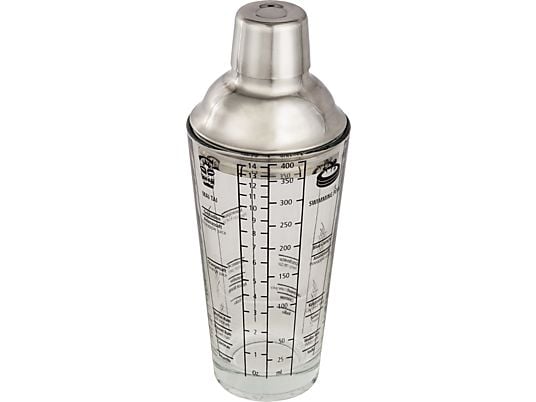 XAVAX 111550 - Cocktail-Shaker (Silber / Transparent)