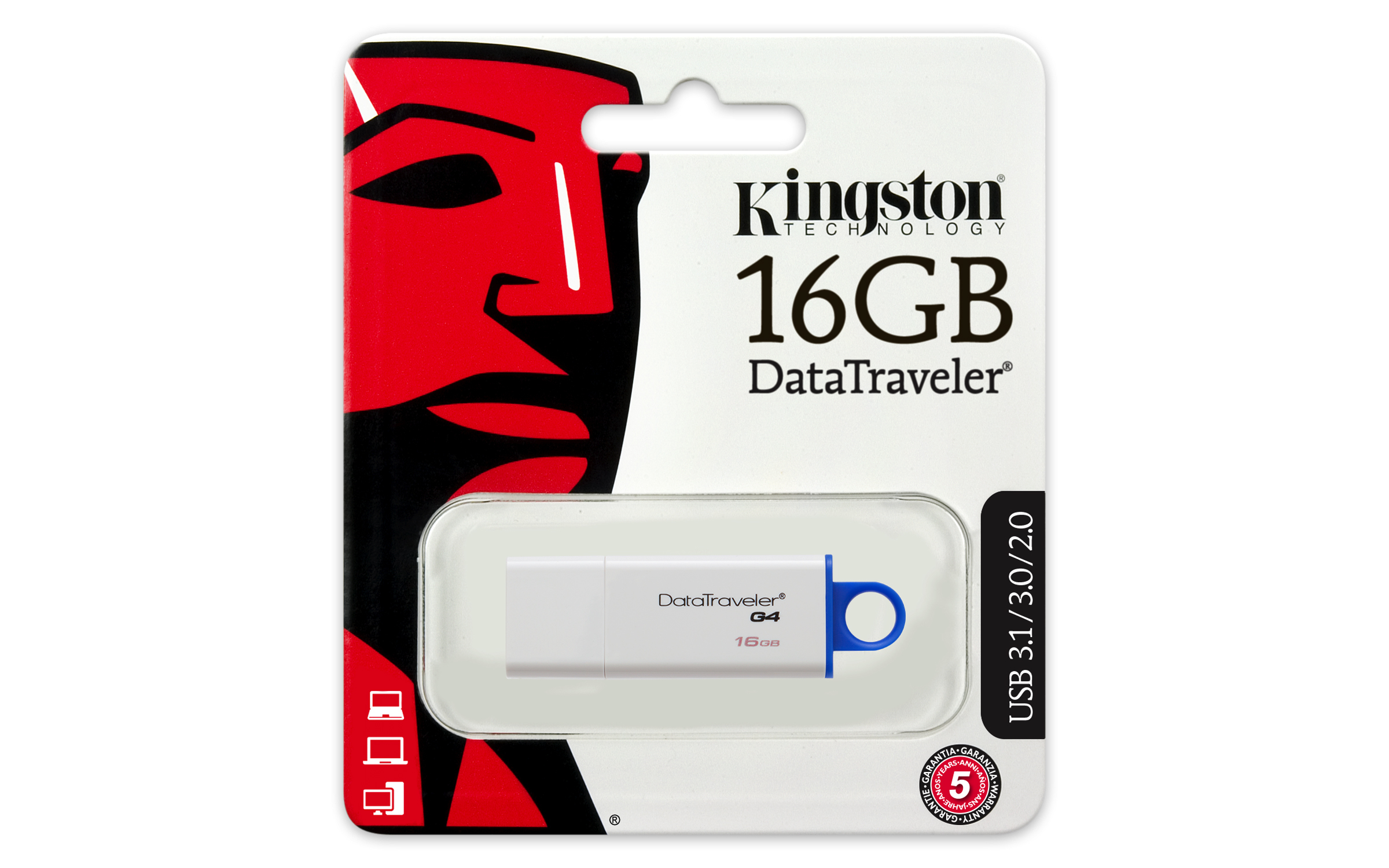 KINGSTON 16GB DataTraveler G4 USB 3.0 USB Bellek DTIG4/16GB