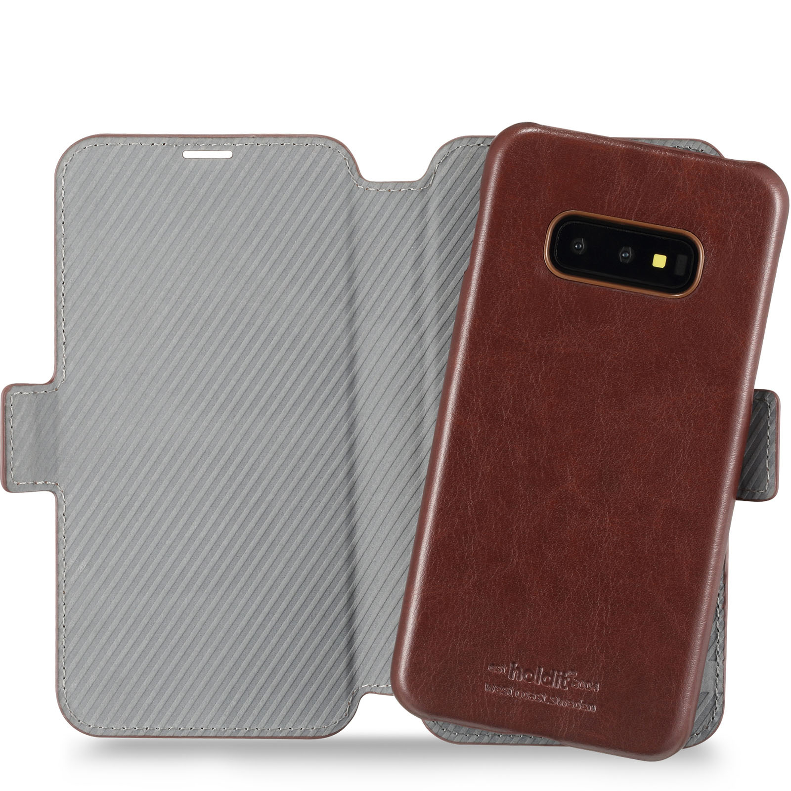 HOLDIT Berlin, Bookcover, Samsung, Galaxy S10e, Braun