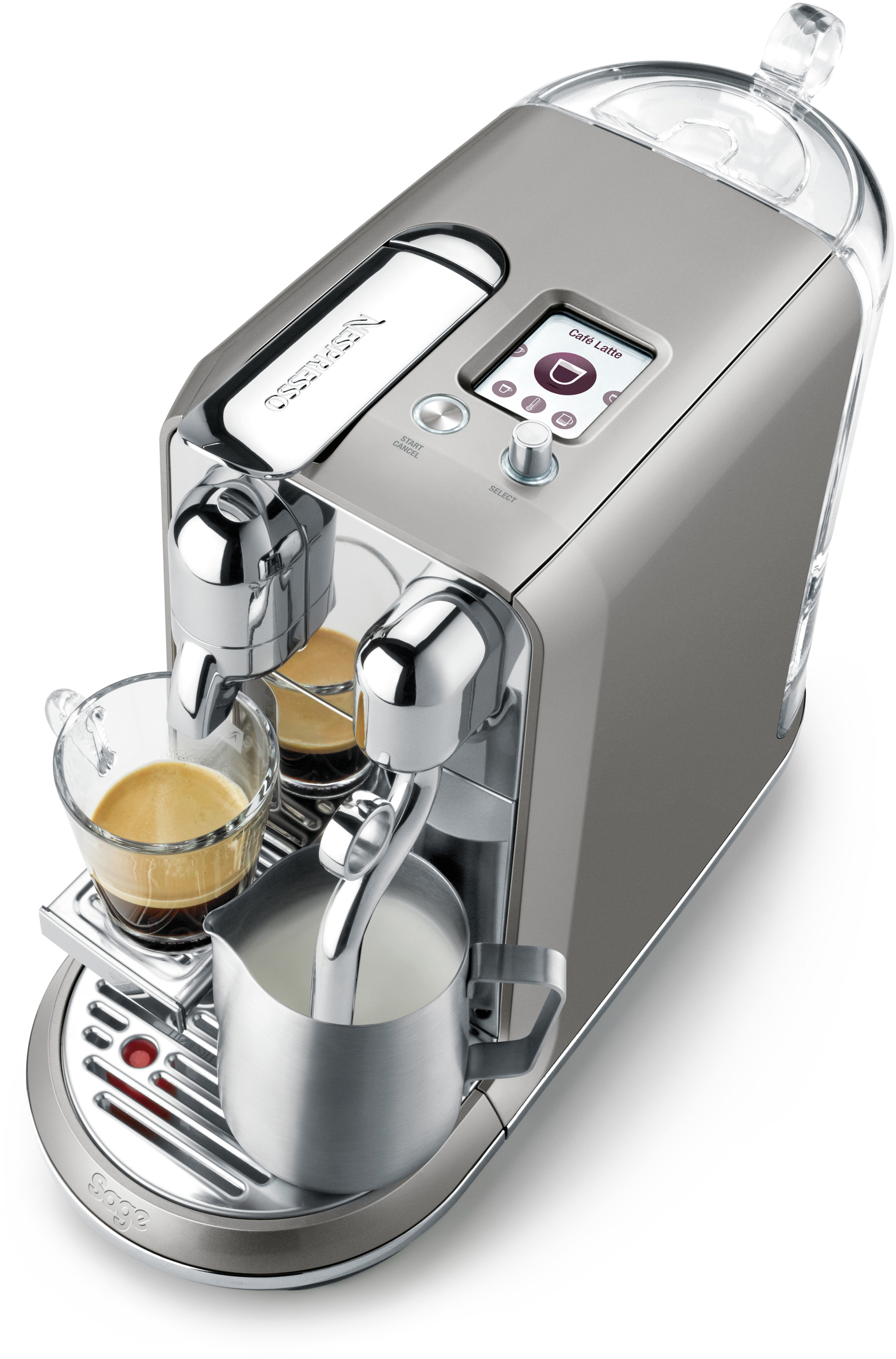 SAGE  Creatista Plus Smoked Hickory - Capsulemachine - Grijs