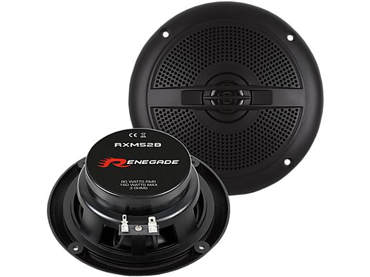 RENEGADE RXM52B - Haut-parleur de voiture (Noir)