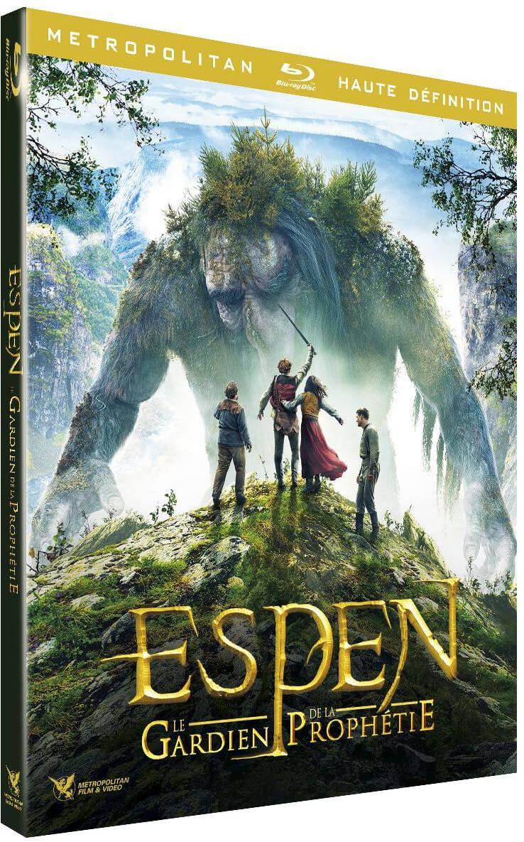 The movie 'Espen Le Gardien de la Prophétie' DVD cover is shown.