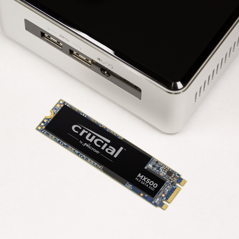 Disco duro SSD 500 GB - Crucial MX500 M.2, Interno, Lectura 560 MB/s
