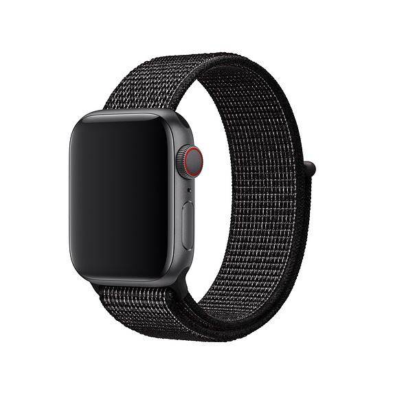 APPLE Nike Sport Loop, Ersatzarmband, Schwarz