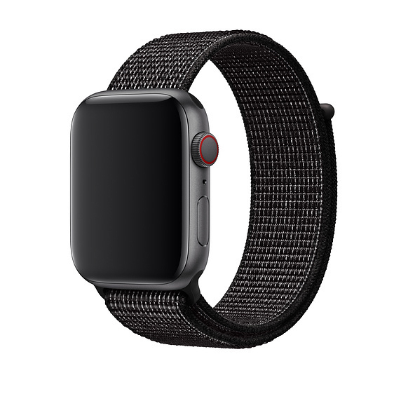 APPLE Nike Sport Loop, Ersatzarmband, Schwarz