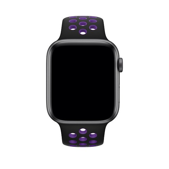 APPLE Nike Sport, Ersatzarmband, Schwarz/Hyper Grape