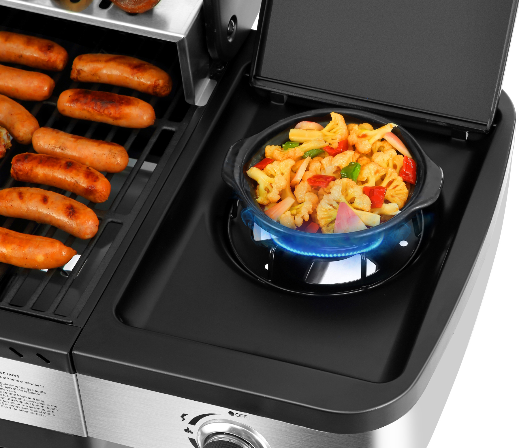 EL FUEGO AY 576 Burlington Gasgrill, Schwarz (14500 Watt)
