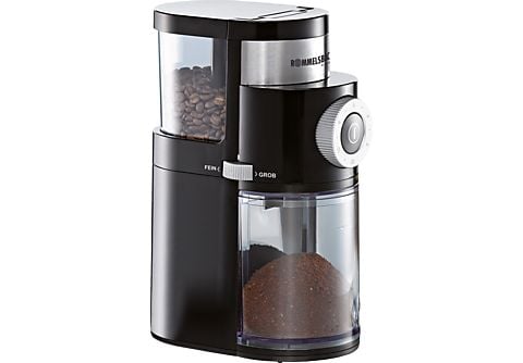ROMMELSBACHER EKM 200 Kaffeemühle Schwarz 110 Watt, Scheibenmahlwerk  Kaffeemühle | MediaMarkt