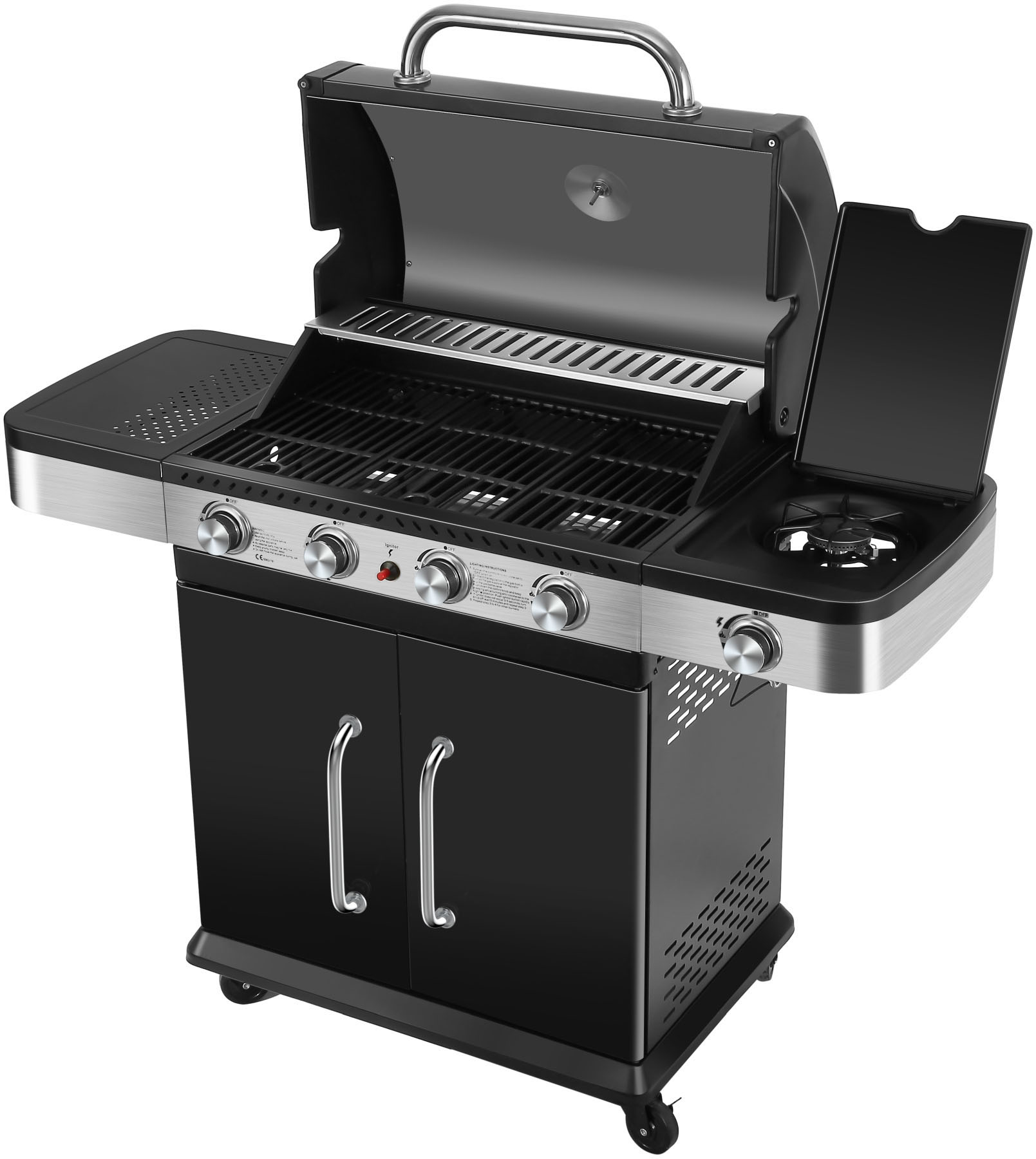 EL FUEGO AY 576 Burlington Gasgrill, Schwarz (14500 Watt)