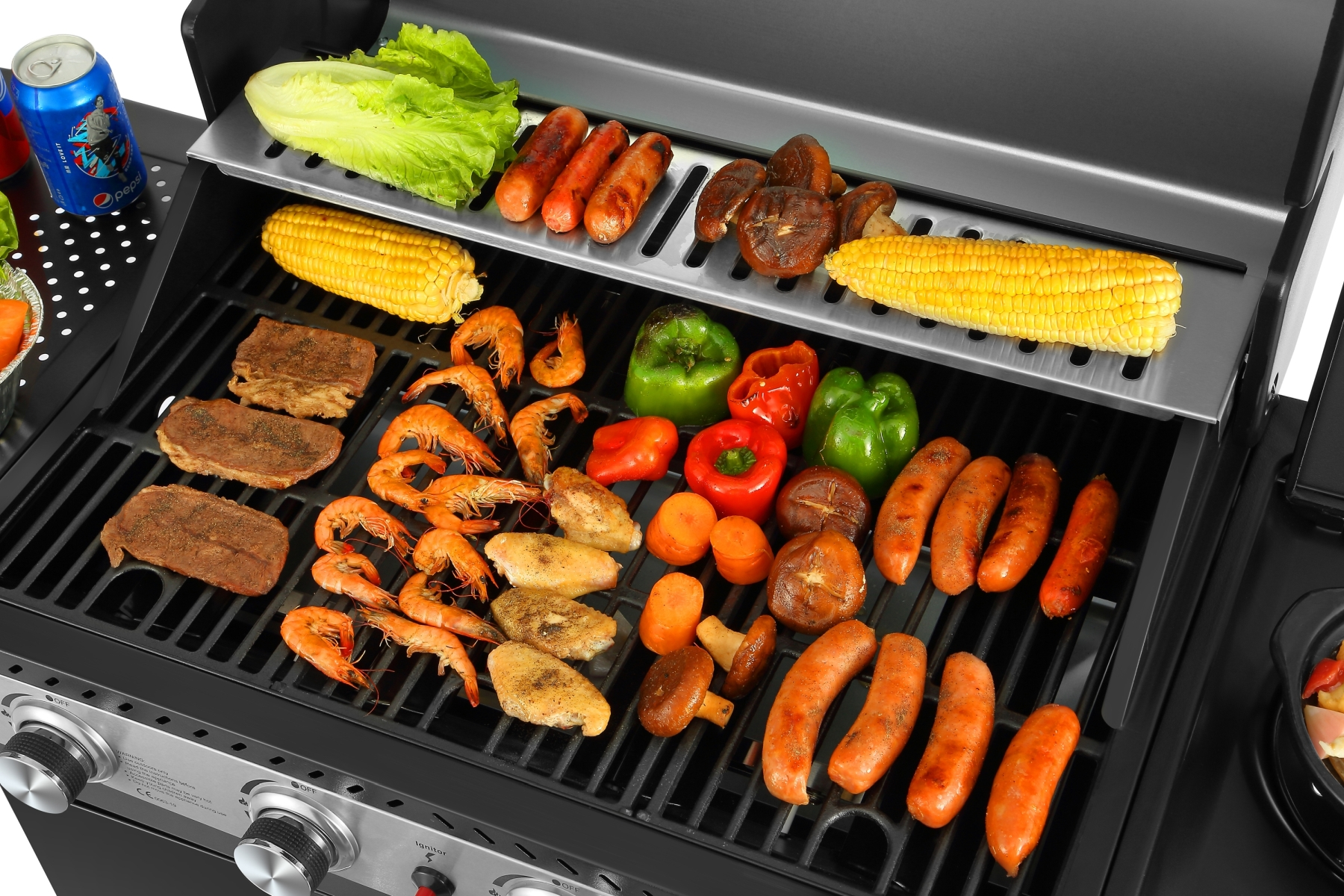 EL FUEGO AY 576 Burlington Gasgrill, Schwarz (14500 Watt)