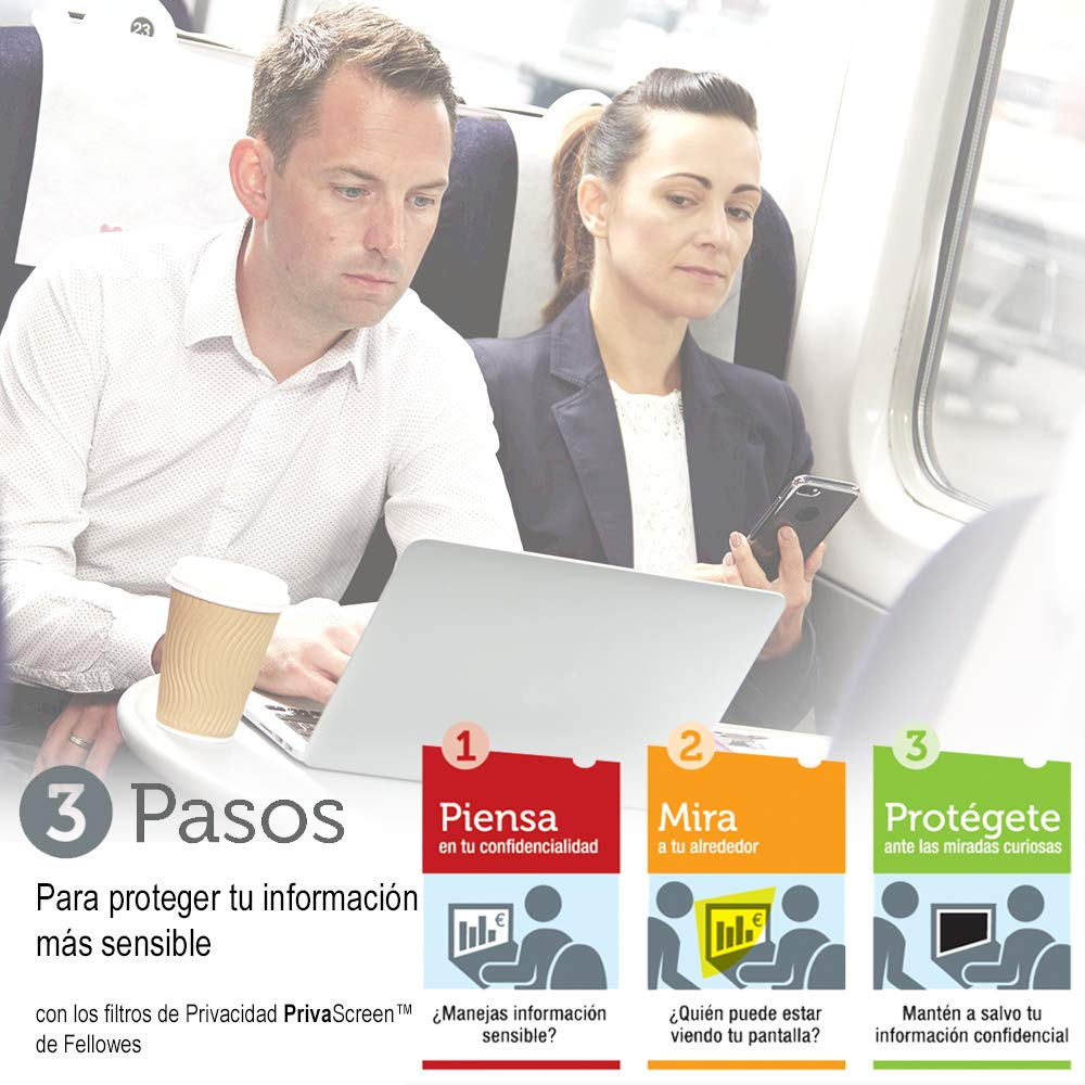 Filtro de privacidad - Fellowes 4806801 Priva screen, Para pantallas de 13,3", 16:9