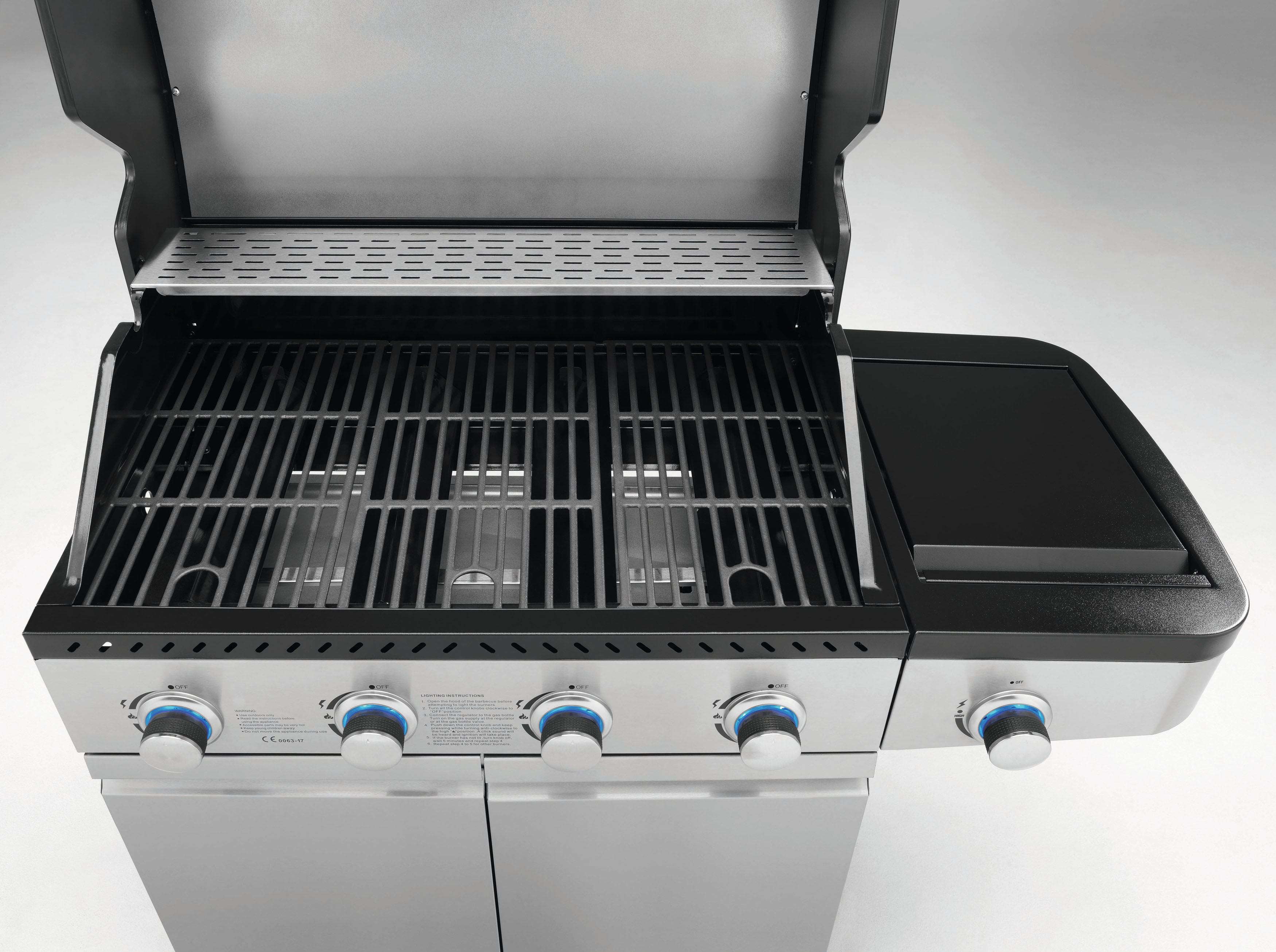 JUSTUS 131604 Juno Gasgrill, Edelstahl (14500 Watt)