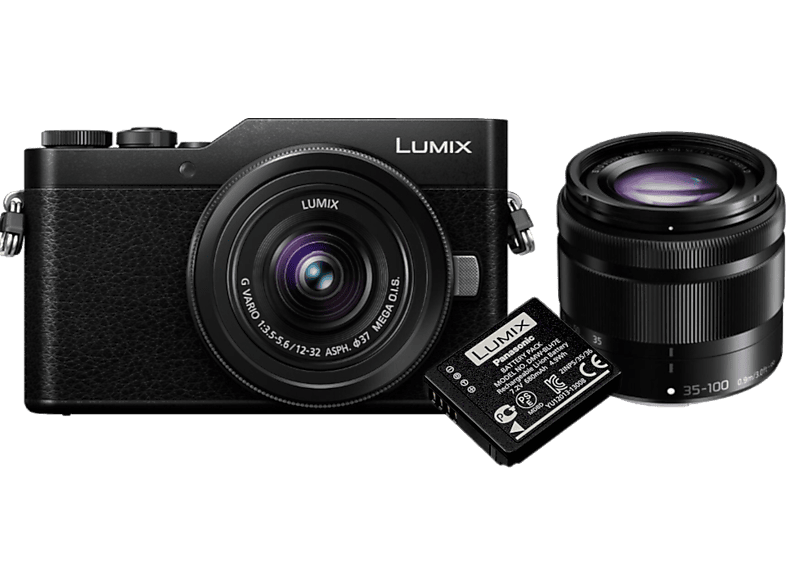 PANASONIC Compact camera Lumix DC-GX800M + 12-32 mm + 35-100 mm + Extra Batterij
