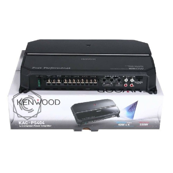 Amplificador para coche - Kenwood KAC-PS404, 4/3/2 canales, 550W