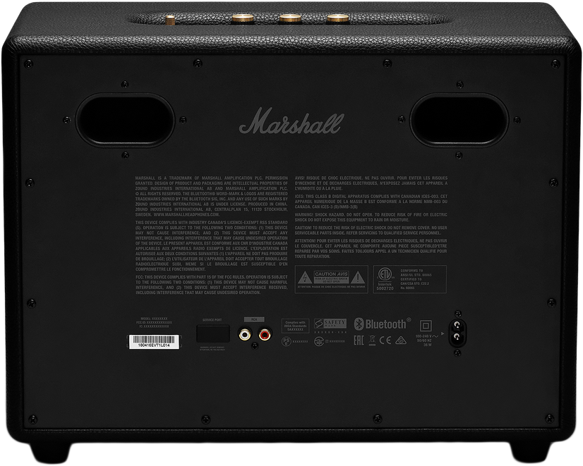 MARSHALL WOBURN II hordozható bluetooth hangszóró, fekete