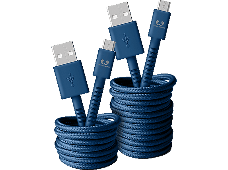 FRESH N REBEL USB-A / microUSB-kabel 1.5 m Indigo (2UCF150IN)