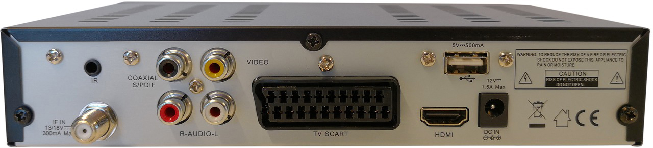UNIVERS U 4128 DVB-S/S2 Receiver (HDTV, DVB-S, DVB-S2, Schwarz)