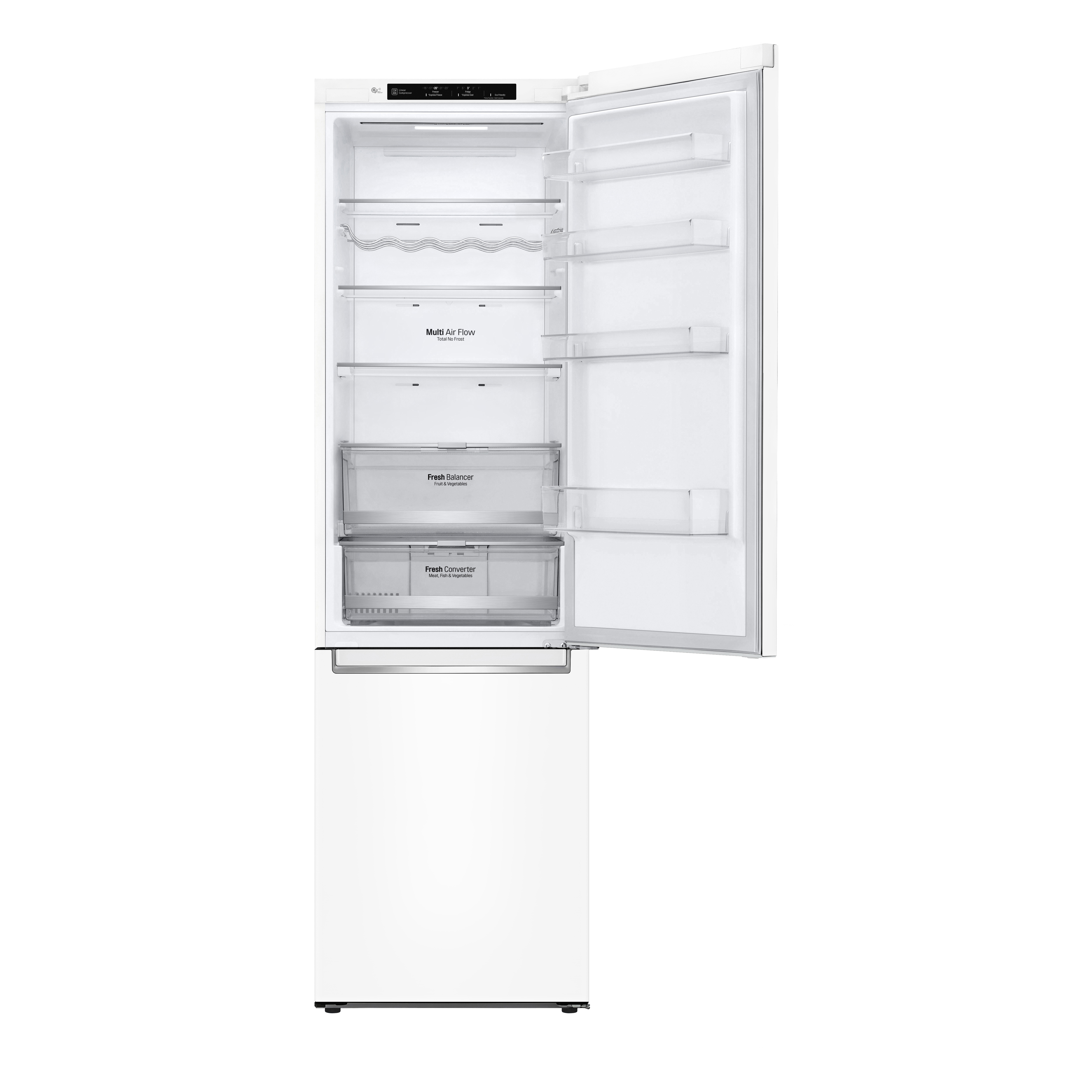 LG GBB72SWEFN Kühlgefrierkombination (D, 384 l, 2030 mm hoch, Weiß)