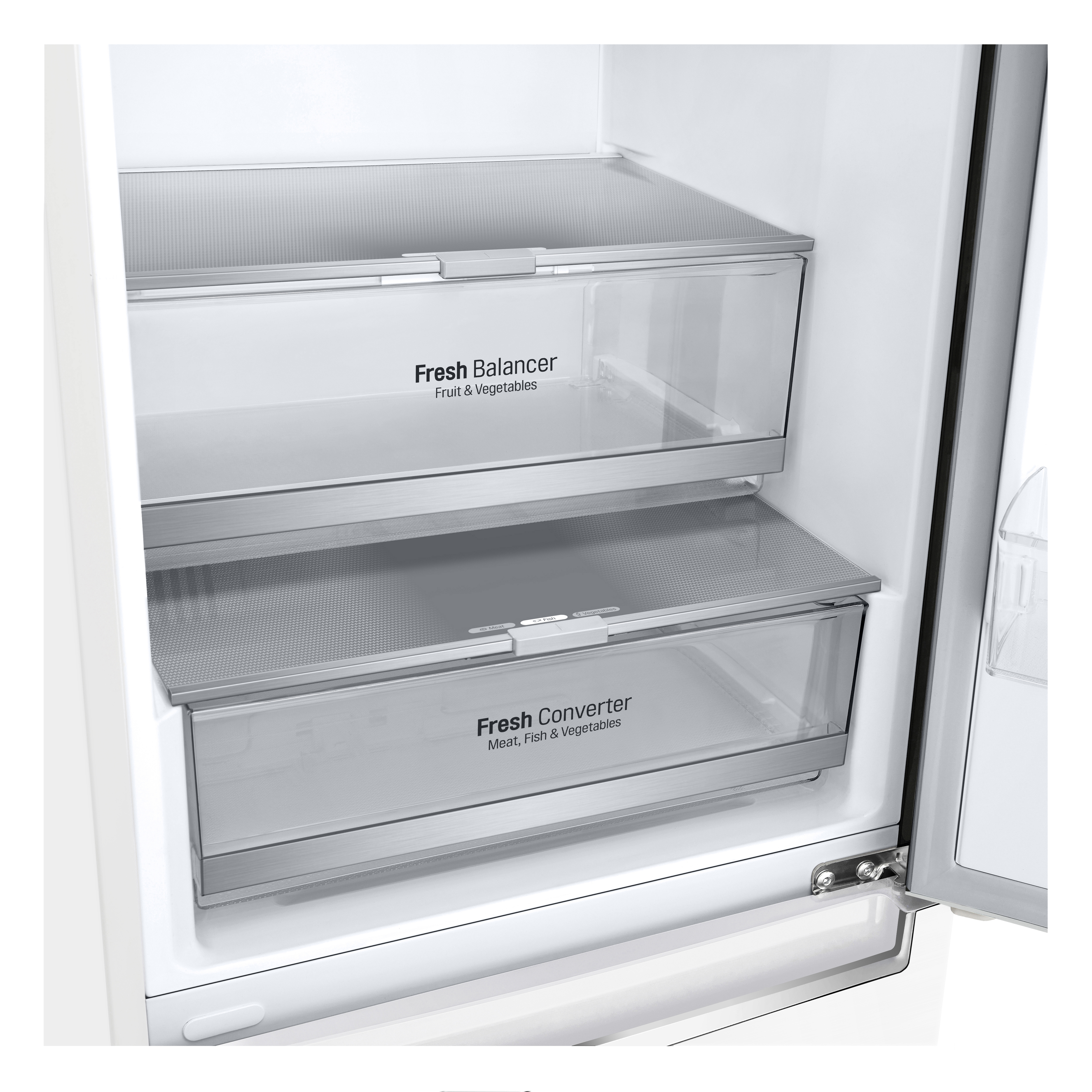 LG GBB72SWEFN Kühlgefrierkombination (D, 384 l, 2030 mm hoch, Weiß)