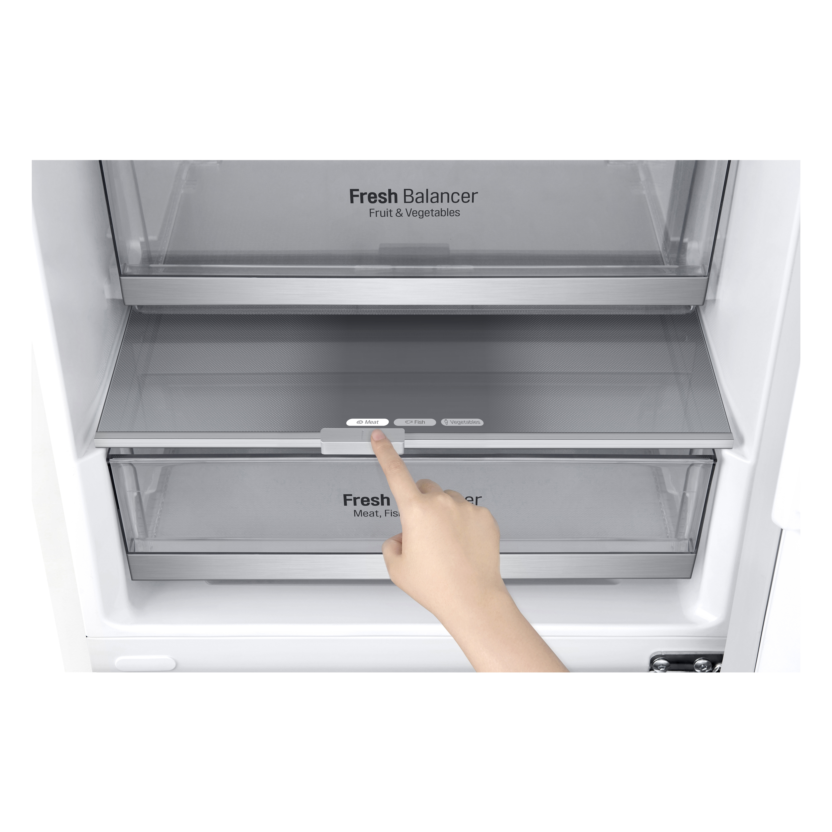 LG GBB72SWEFN Kühlgefrierkombination (D, 384 l, 2030 mm hoch, Weiß)