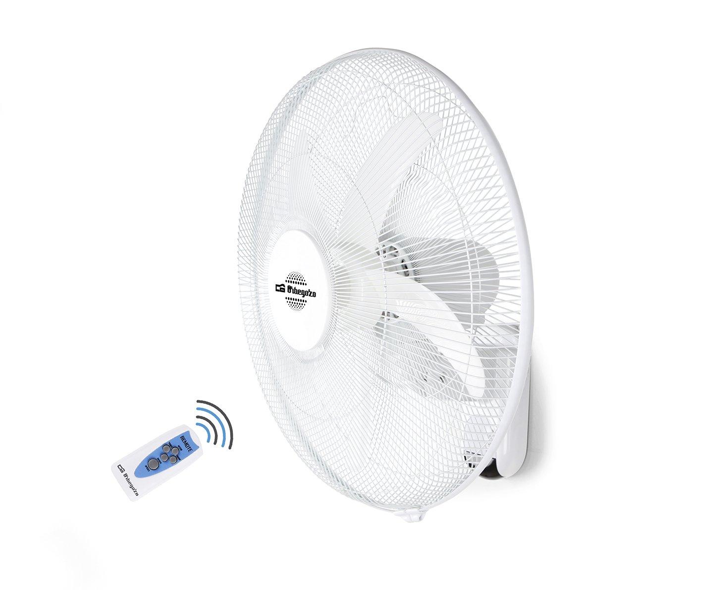 Ventilador Pared Orbegozo wf 0245 3 velocidades oscilante de con mando distancia modos funcionamiento normal nature y sleep plastico multicolor wf0245 0245. 45 55