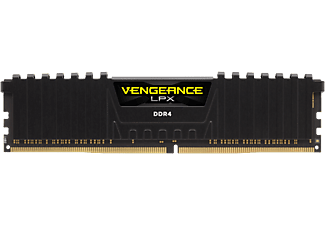 CORSAIR Arbeitsspeicher Vengeance LPX DIMM 8 GB, DDR4-3000, schwarz (CMK8GX4M1D3000C16)
