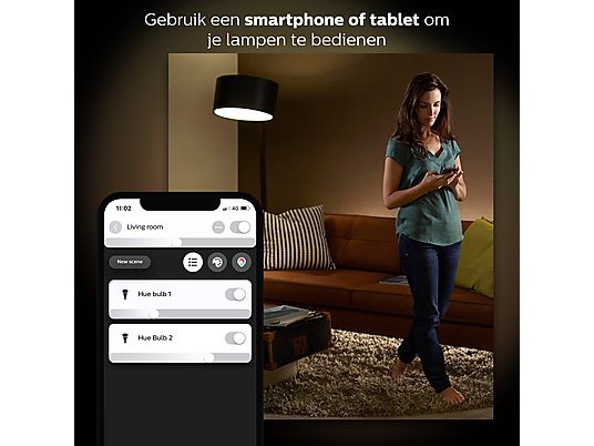 PHILIPS HUE Single Pack (warm wit licht)